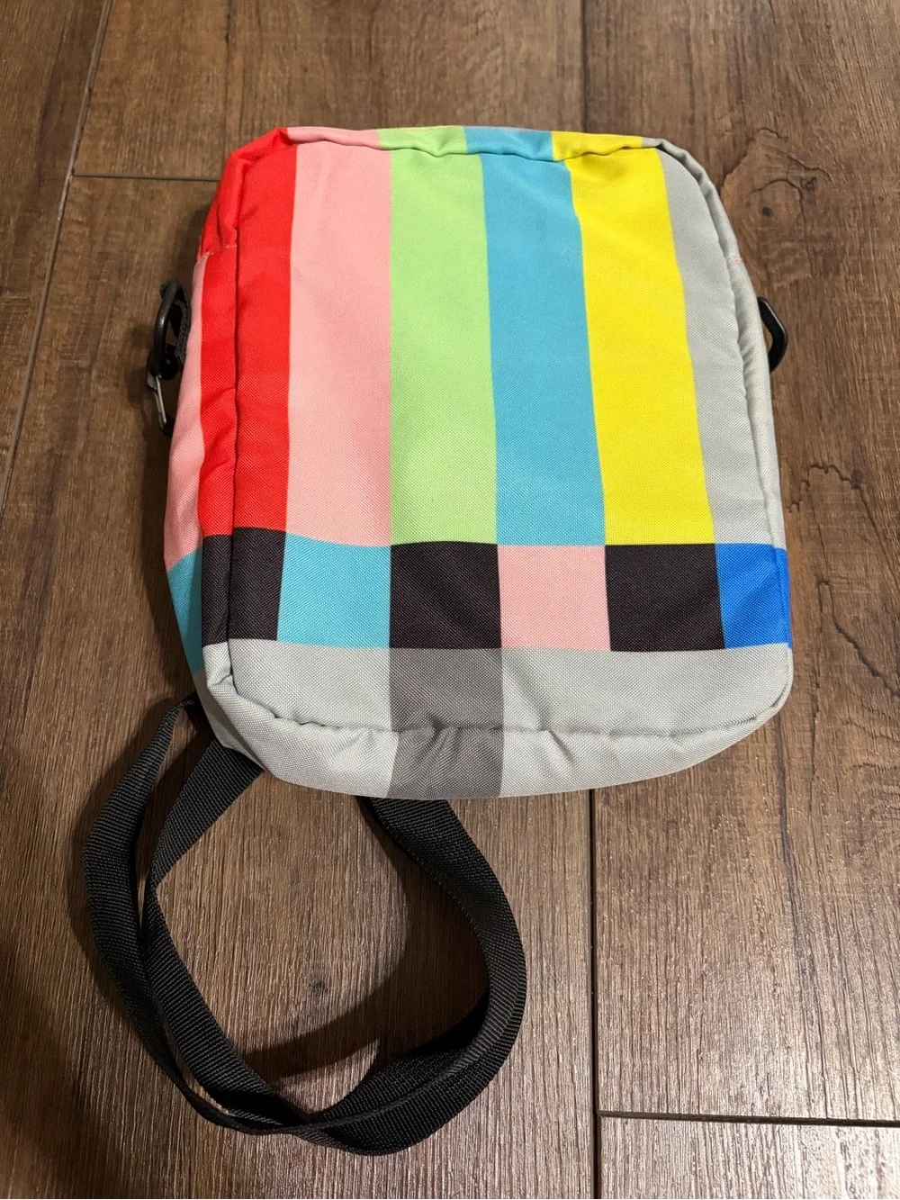 Moodswings TV Test Pattern Colorblock Crossbody Bag